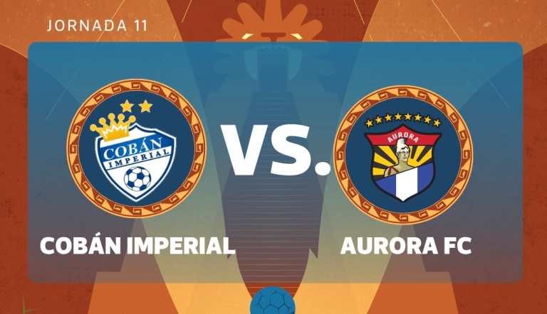 EN VIVO | Cobán Imperial vs. Aurora FC: siga el minuto a minuto de la jornada 11 del Apertura 2