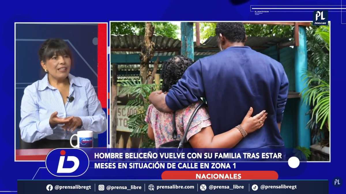 Un hombre originario de Belice, con discapacidad y sin documentos, volvió con su familia después de pasar varios meses en situación de calle en Guatemala.