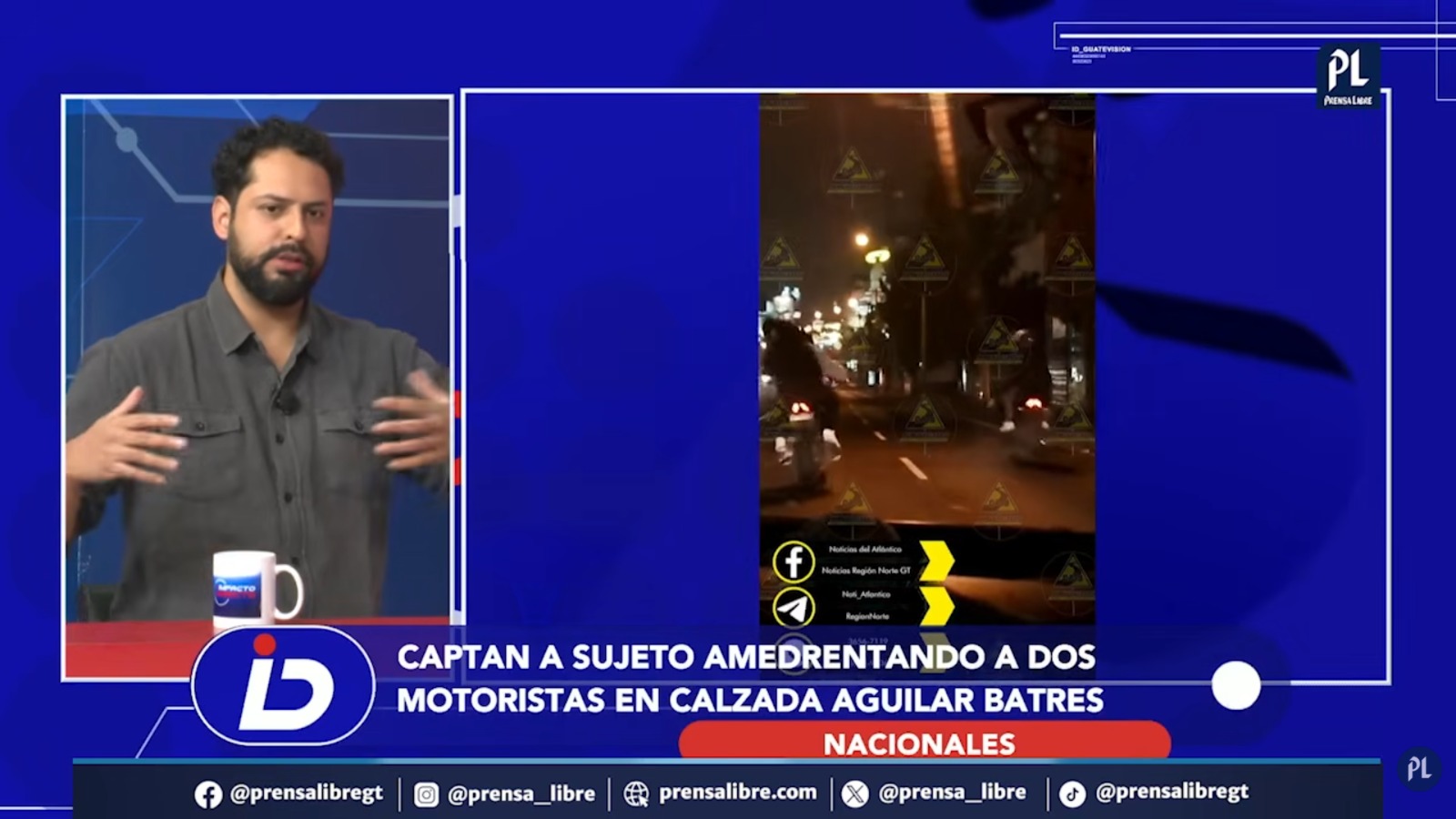 Un motorista hizo dos disparos contra el suelo durante una discusión en la calzada Raúl Aguilar Batres y después huyó junto con su acompañante en una motocicleta sin placas.