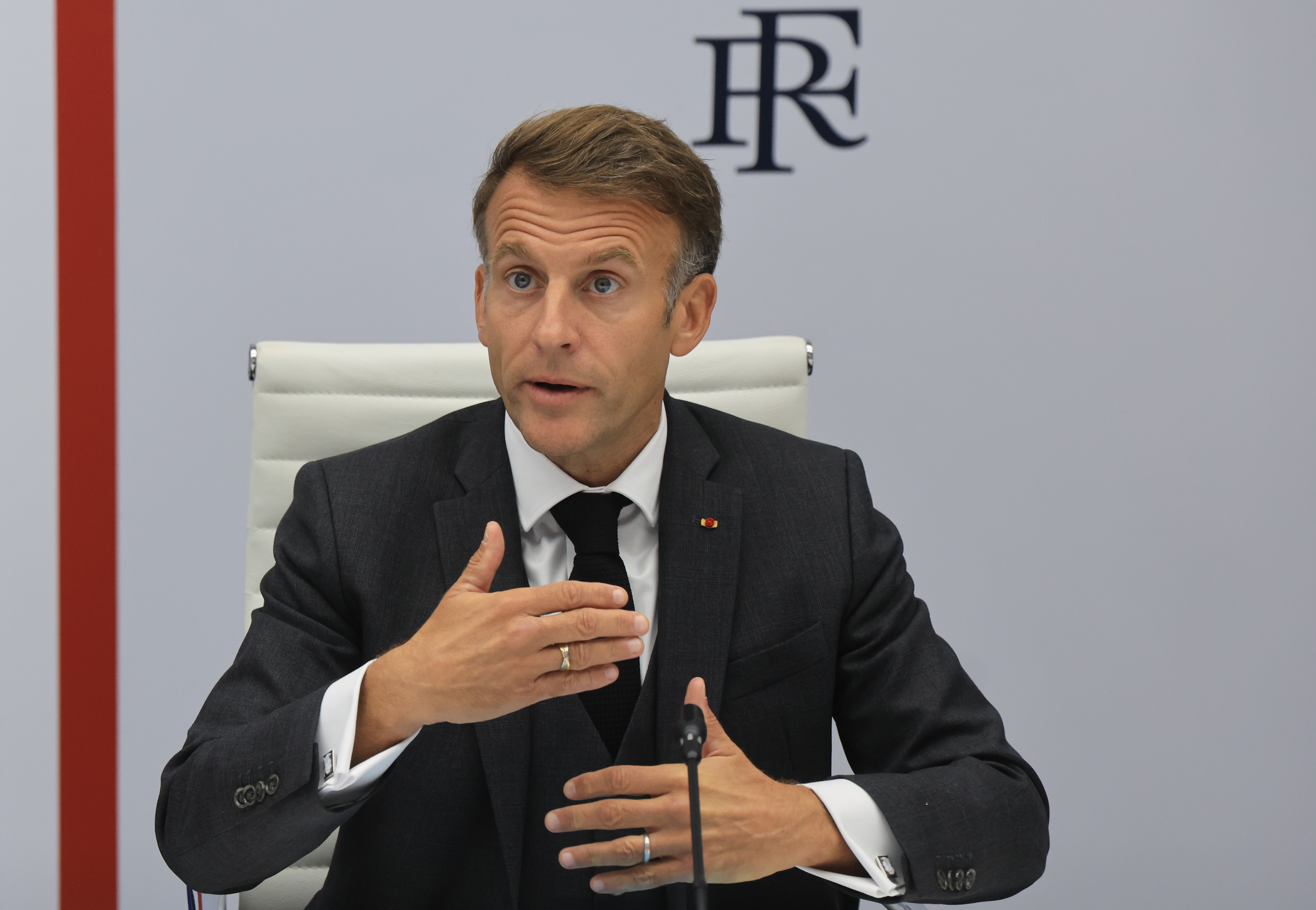 El presidente de Francia, Emmanuel Macron. (Foto Prensa Libre: EFE/EPA/LUDOVIC MARIN / POOL MAXPPP OUT).