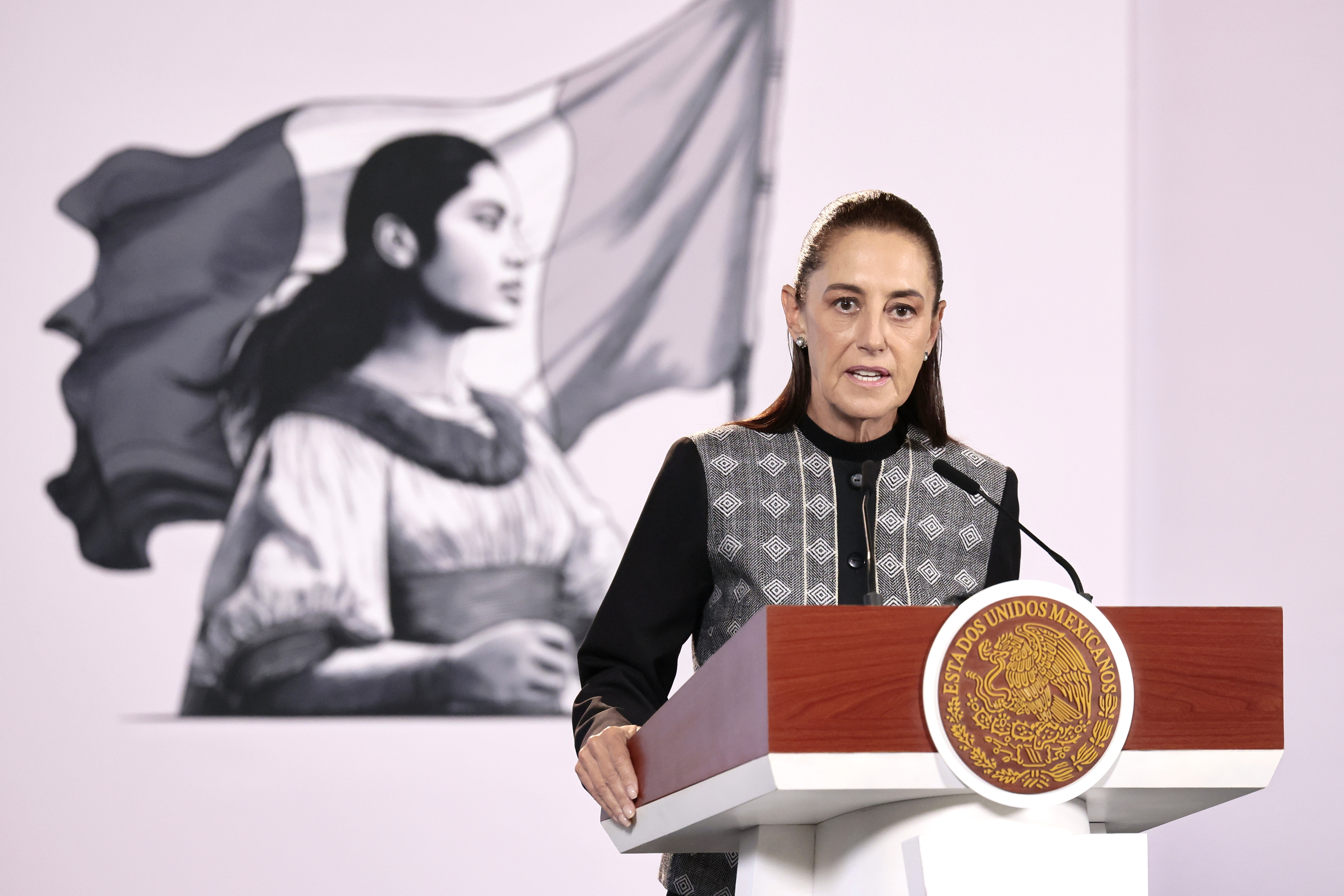 La presidenta de México, Claudia Sheinbaum. (Foto Prensa Libre: EFE/José Méndez).