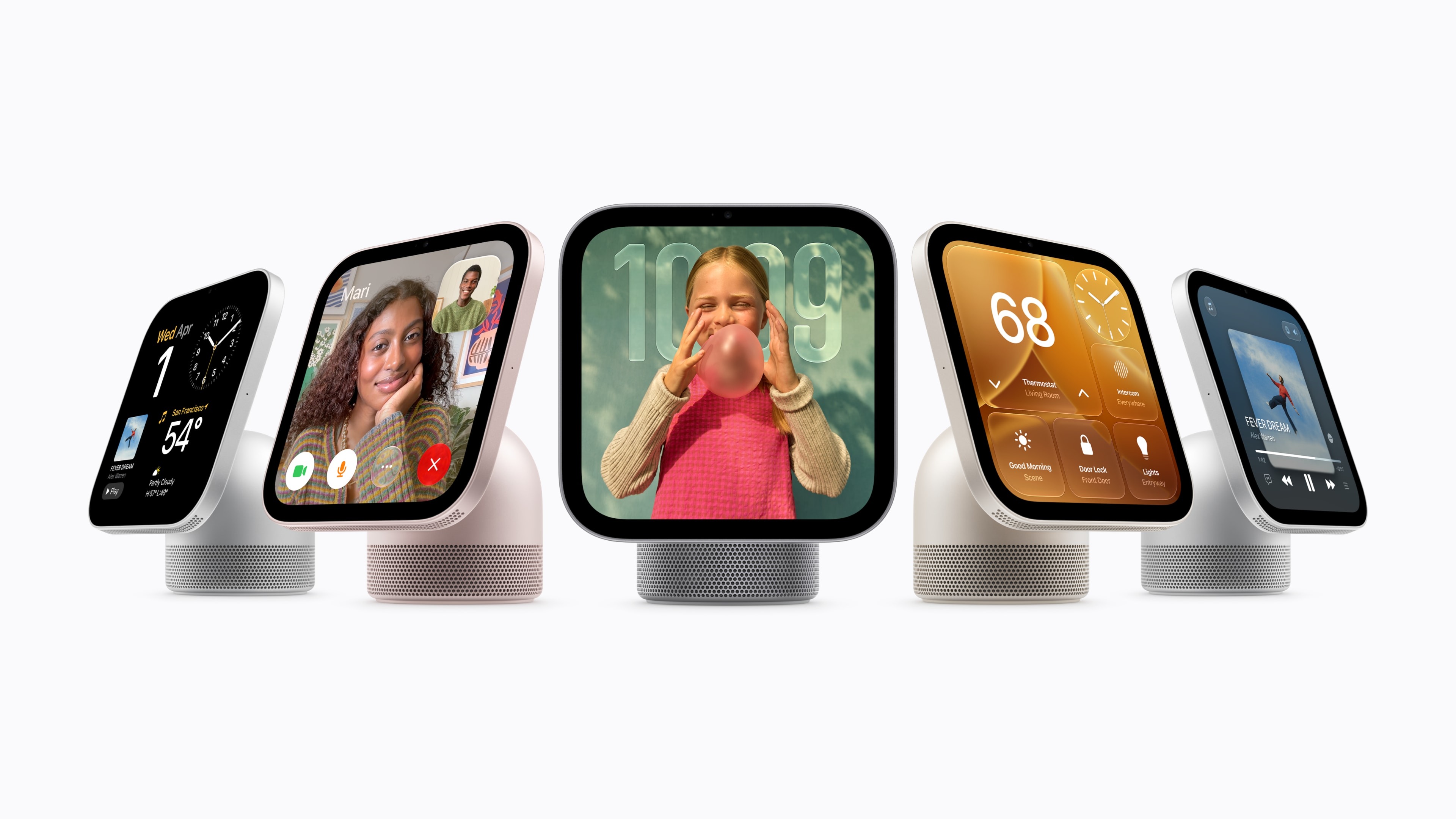 HomeView la nueva pantalla de Apple que busca facilitar la gestión del hogar y ofrecer entretenimiento. (Imagen Prensa Libre: Cortesía Apple)