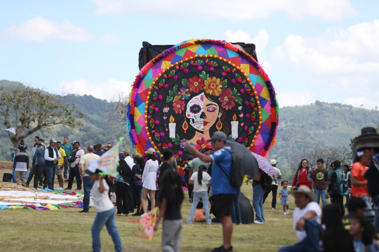 Festival del barrilete gigante de Fraijanes 2026. (Foto Prensa Libre: Javier Hernández)