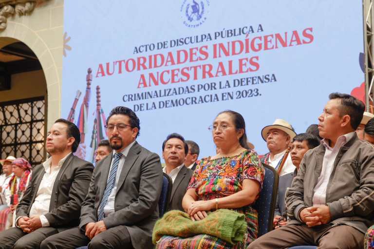 Estado de Guatemala ofrece disculpas a líderes indígenas criminalizados por encabezar protestas en el 2