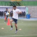 El defensa José Pinto durante su primer día de entrenamiento con el equipo de Comunicaciones. (Foto Prensa Libre: Douglas Suruy Franco).