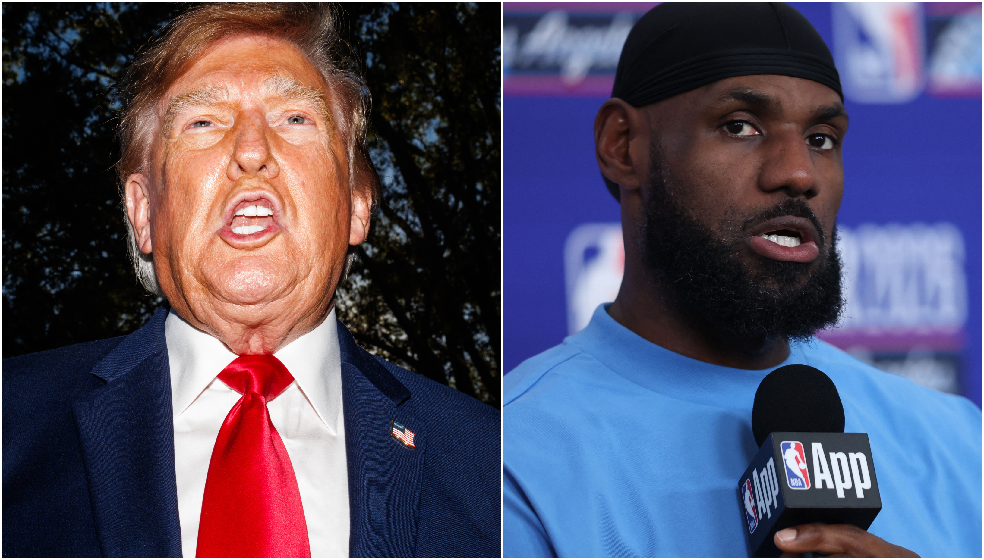 Lebron James Donald Trump USA