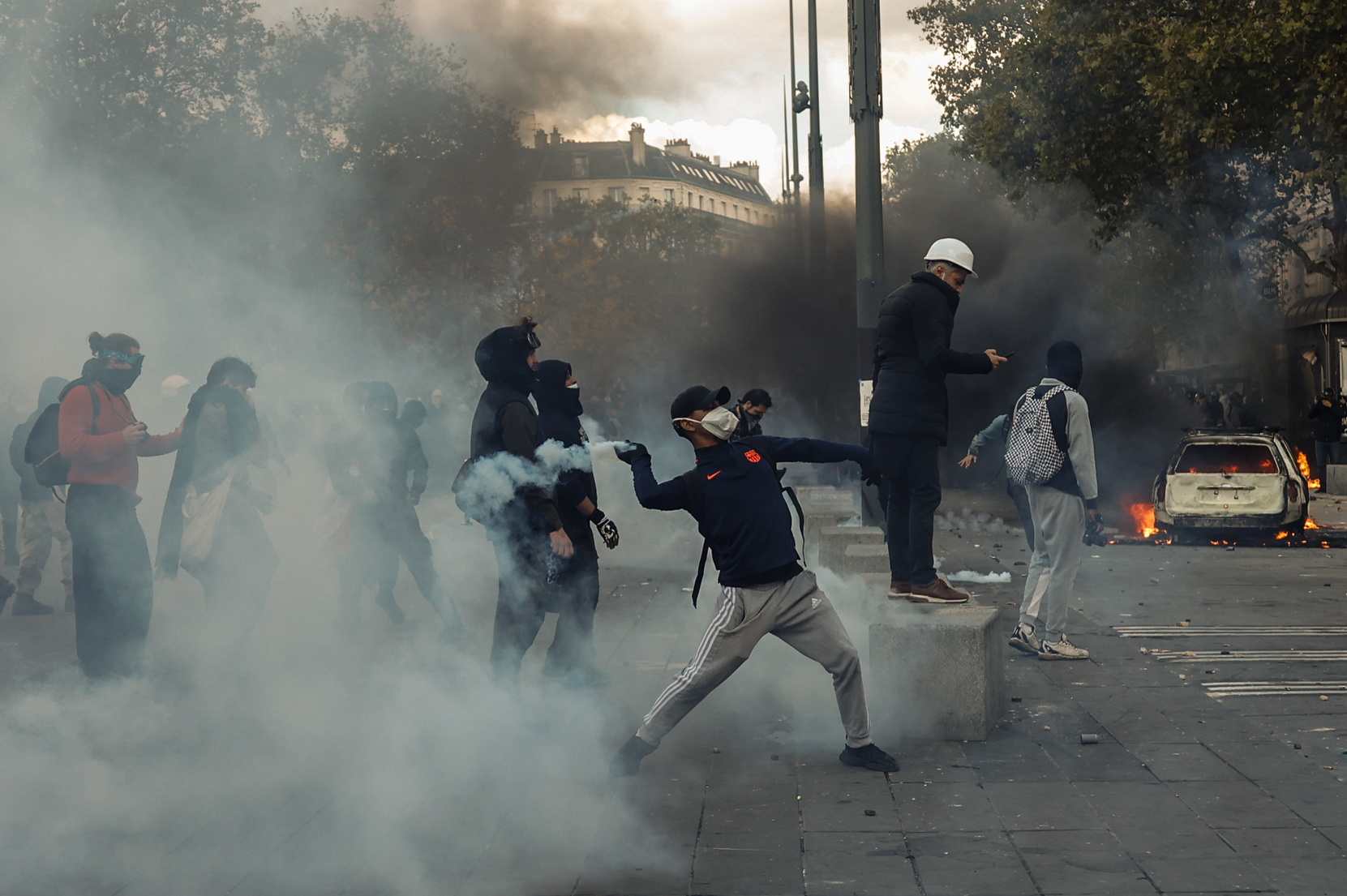 PROTESTA EN FRANCIA ALTO COSTO DE VIDA'