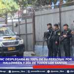 La PNC suspenderá los descansos de sus agentes y reforzará la seguridad en cementerios, rutas de acceso y actividades de Halloween y barriletes gigantes durante el fin de semana.